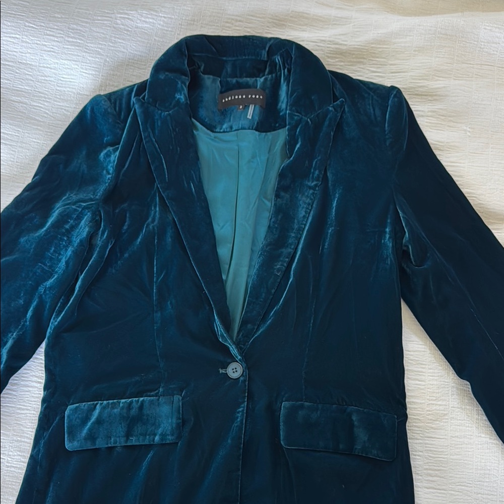 Velvet Jacket in Teal by Endless Rose